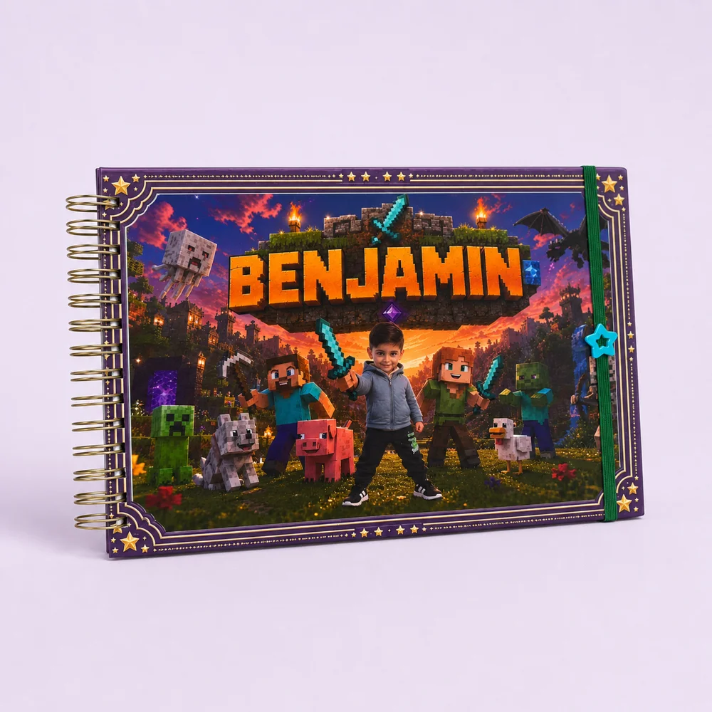Caderno para colorir personalizado